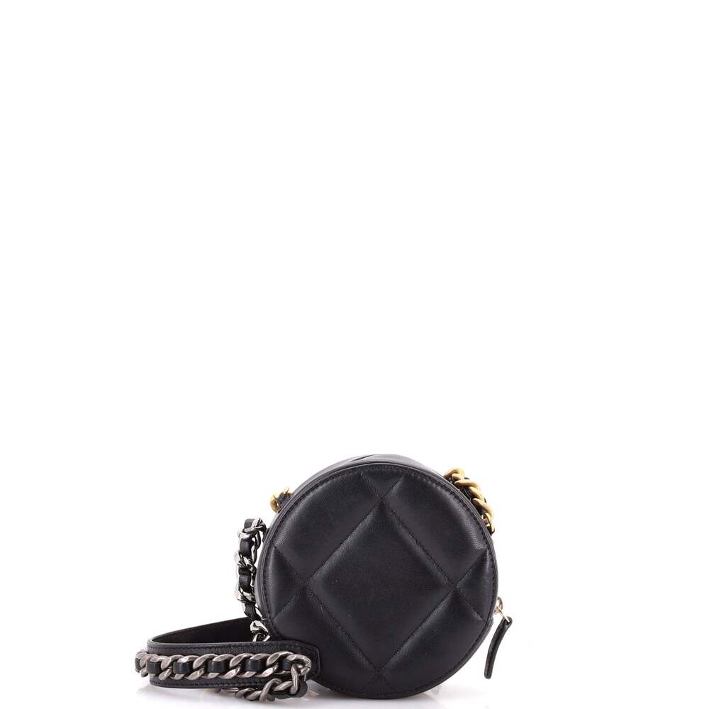 Chanel 19 Round Clutch With Chain #243936C25B - Picture 3 of 6